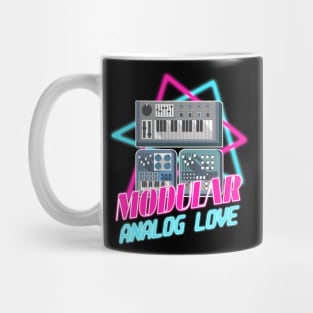 Modular Vaporwave Synthesizer Vintage Retro Analog Love 80th Mug